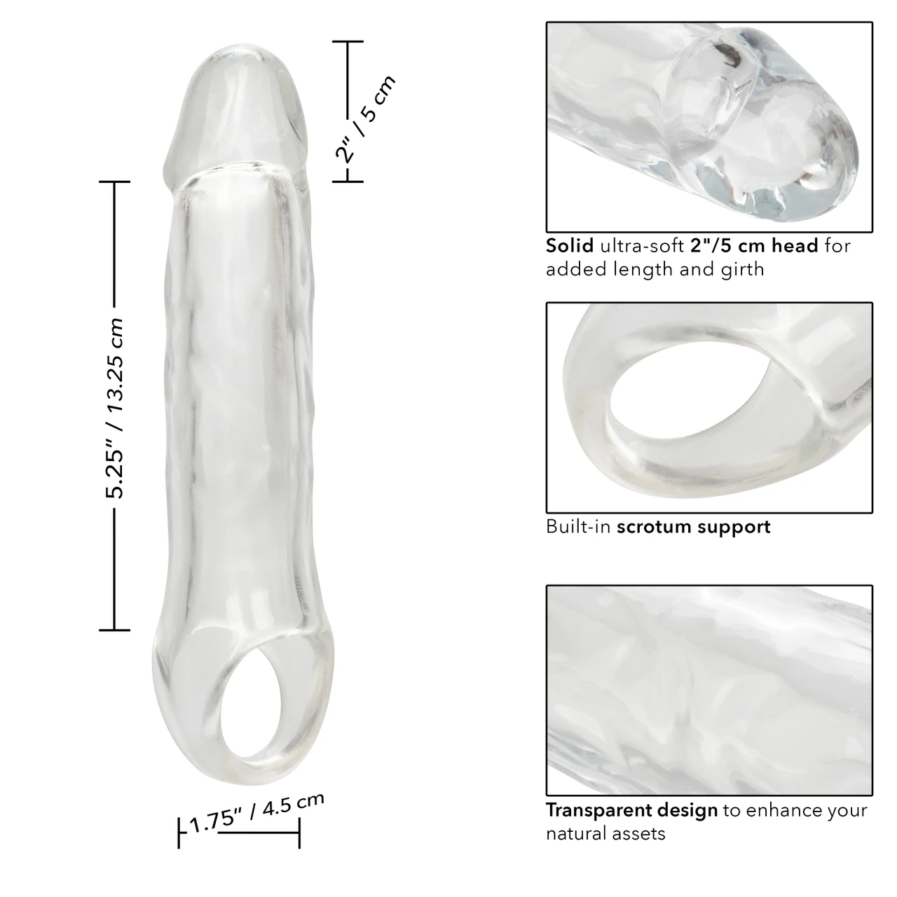 Clear Extension Scrotal Strap